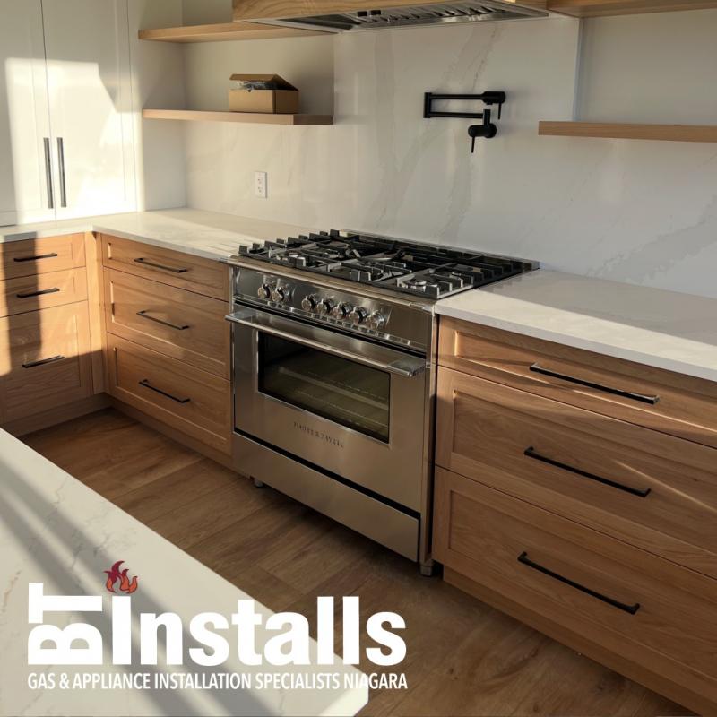 Custom Kitchen Gas Range Installation in Niagara-on-the-Lake